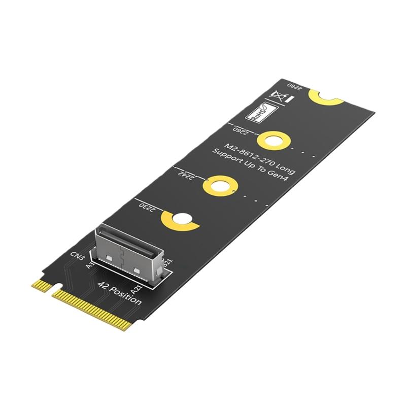 Widely Compatible M.2 2280 to SFF 8612 Adapter Featuring NVME PCIe Standards for Easy Storage Upgrades