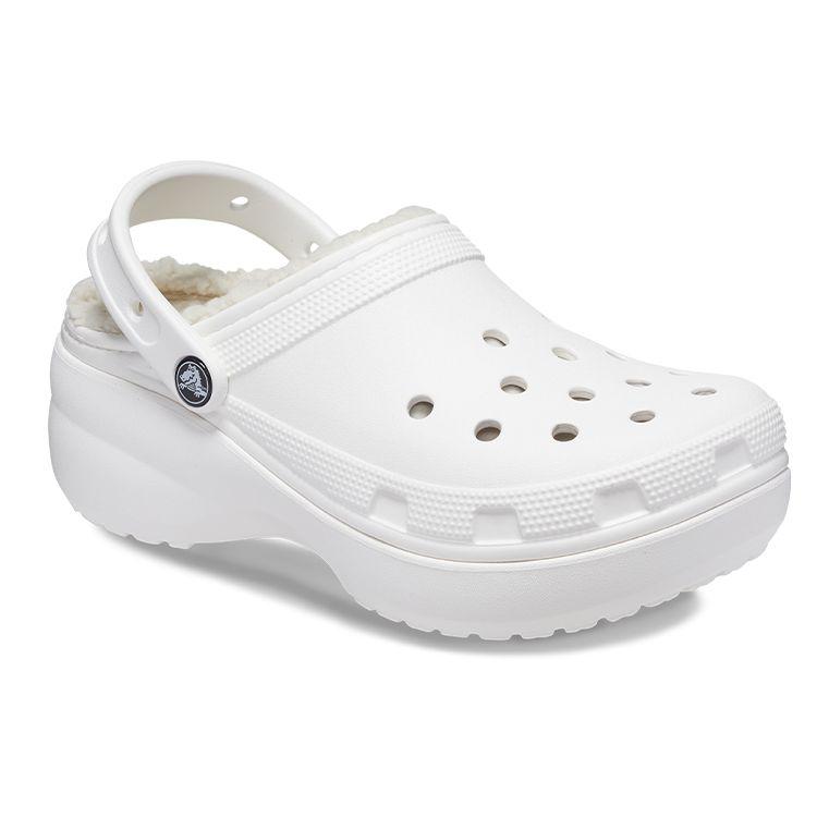 Crocs Eva Cloud Warm Cotton Sports Clogs Women Footwear White 207938-100