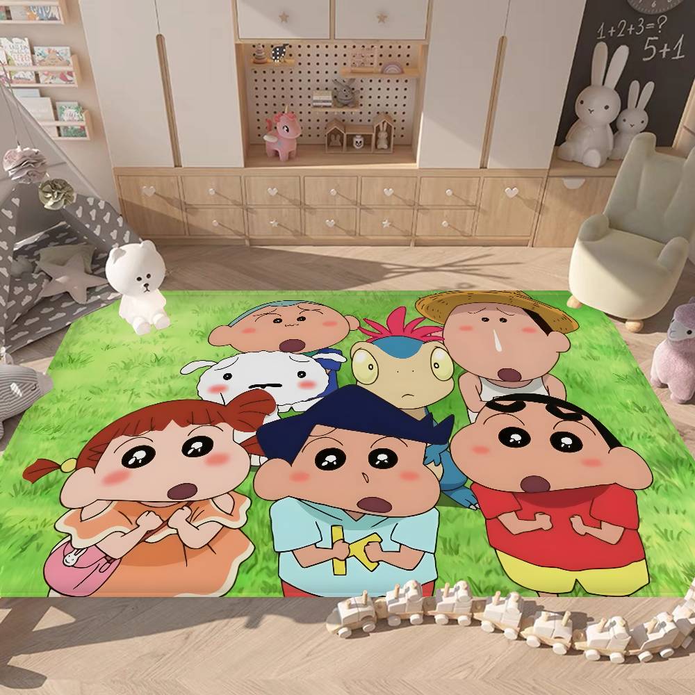 Anime Cartoon C Crayon Shin Chans Bathroom Mat Kids Room Bedroom Decoration Balcony Anti Slip Doormat Living Room Welcome Rug