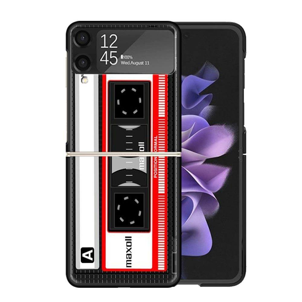 

Винтажные магнитные старые футляры для кассетных плёнок для Samsung Galaxy Z Flip 4 5 6 7 3 Z Flip7 Flip6 Flip4 Flip5 Flip3 5G Жесткие противоударные Samsung Z Flip 7