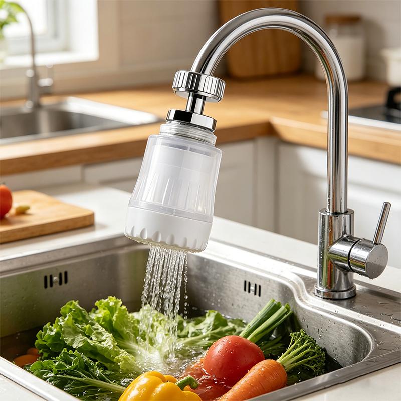 Household Kitchen Faucet Filter Universal Rotating Splash Proof Extender Water Saving Booster Aerator Faucet Nozzle Accessories