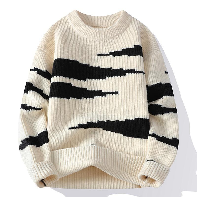 Hot Sale, Autumn and Winter New Casual Crew Neck Sweater Bottom Knitted Sweater Large Size Loose Sweater