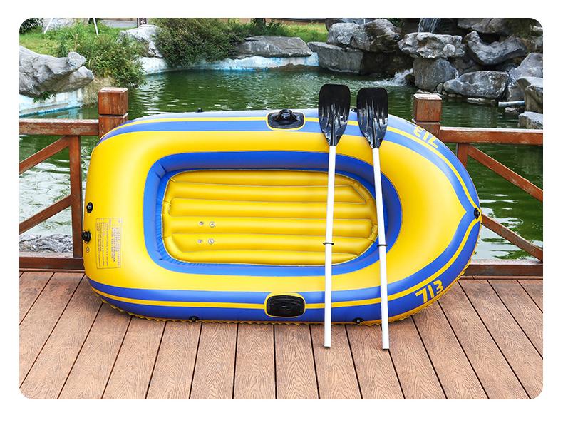 Double-Person Inflatable Kayak: Thickened for Rafting & Fishing
