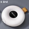 Modern And Simple Pill Storage Box Comes With A Lanyard Anti-Loss 4 Grids Mini Compartment Flip-Top Sealed Storage Box