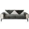 Nordic Plush Sofa Cushion & Throw Set - Non-Slip Winter Cover