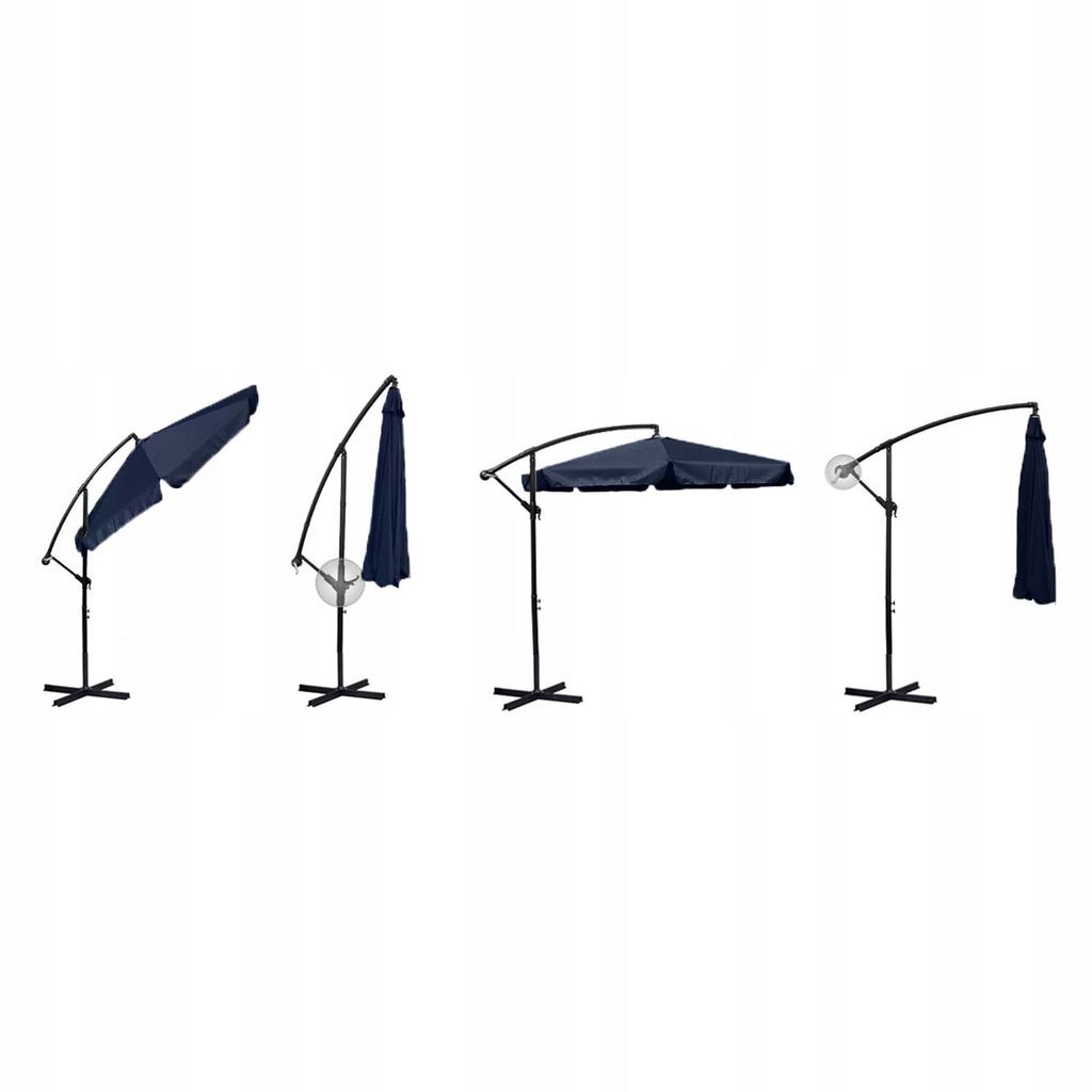 3M Blue and Navy Blue Cantilever Umbrella