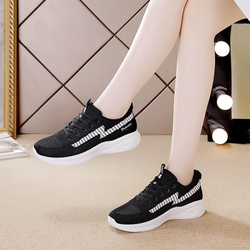 Fashion Woven Breathable and Comfortable Women's Sports Casual Running Shoes Fashionable and Popular Women's Casual Running Shoes