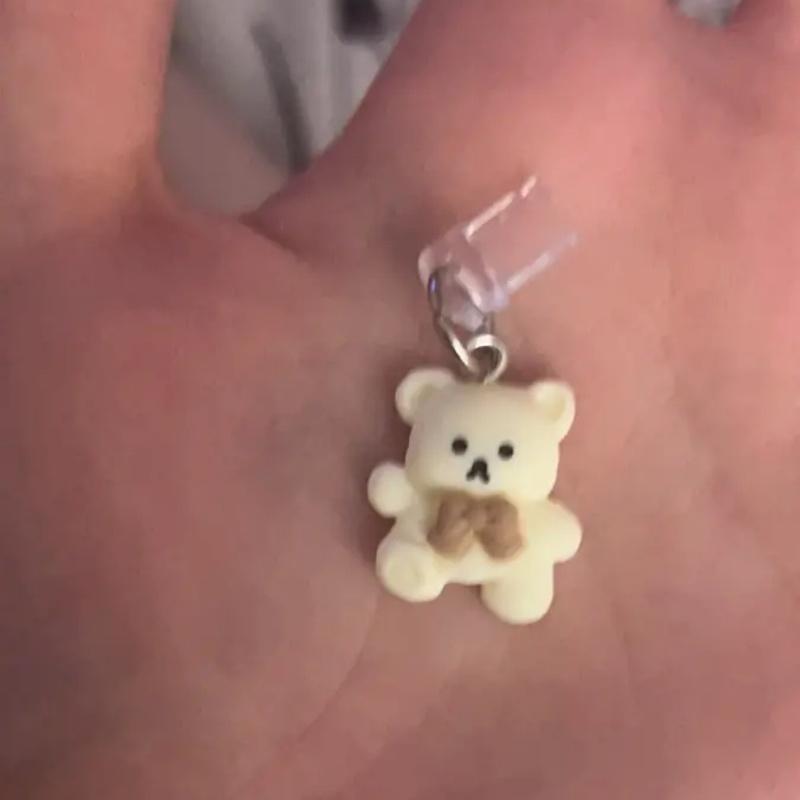 Cute Bear Mobile Phone Dust Plug, Suitable For IPhone/Type-C