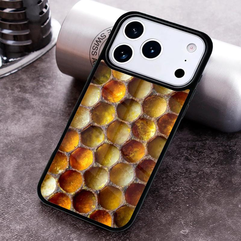 Bienenwabe Honig Bienenstock Handyhülle Für iPhone 17 16 15 14 13 12 11 Pro Max Plus 17Air Weiche Silikonhülle