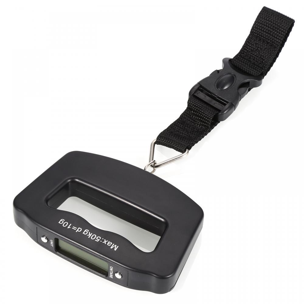 50kg/10g Digital Luggage Scale Electronic Portable HandHeld Suitcase Travel Weigh Electronic Travel Hanging Scale Bathroom Scale