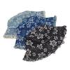 Washed Cowboy Bucket Hats Flower Embroidered Sunscreen Sun Cap Retro Denim Fisherman Hat  Holiday