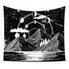 VIKAMA Star and Moon Tapestry Constellation Boho Living Room Bedroom Meditation Room Decoration