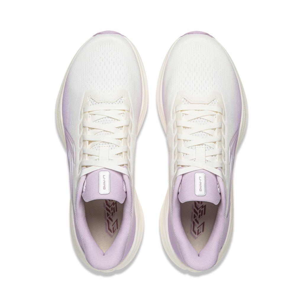 Li Ning Red Hare 9 Cushioning Abrasion Resistant Low top Casual Running Shoes Women's White Purple ARPW004-14