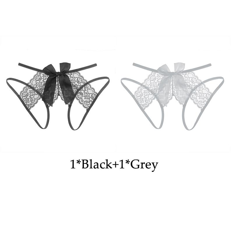 Women's Lace Open Crotch Panties Transparent Crotchless Underwear Sexy Mesh Hollow Out Female Lingerie Erotic Costumes