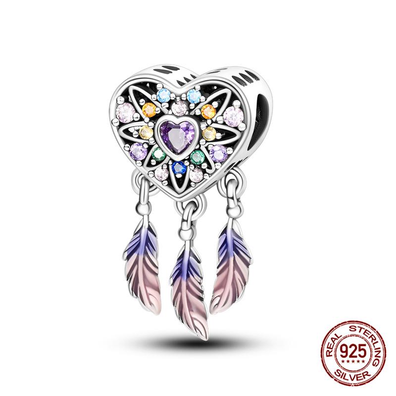 Compatible With Charm Bead Charms Ideal For Authentic Bracelets 100 copper Blue Dream Catcher Beaded Do It Yourself Jewellery Making Womens Gifts