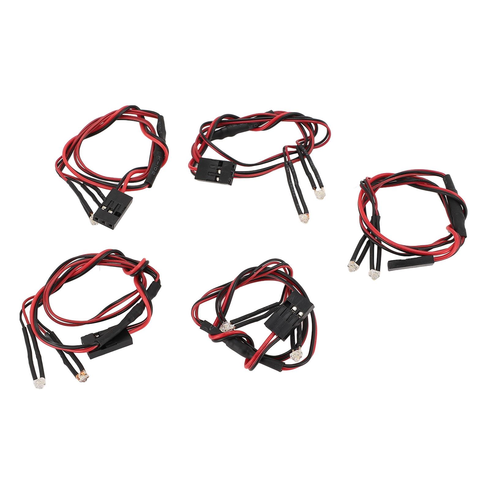 

5 шт. Світло для радіокерованої машинки 3 мм Світлодіодні намистини-грибочки високої яскравості Набір світлодіодів для радіокерованої машинки для SCX24 AXI00001 C10