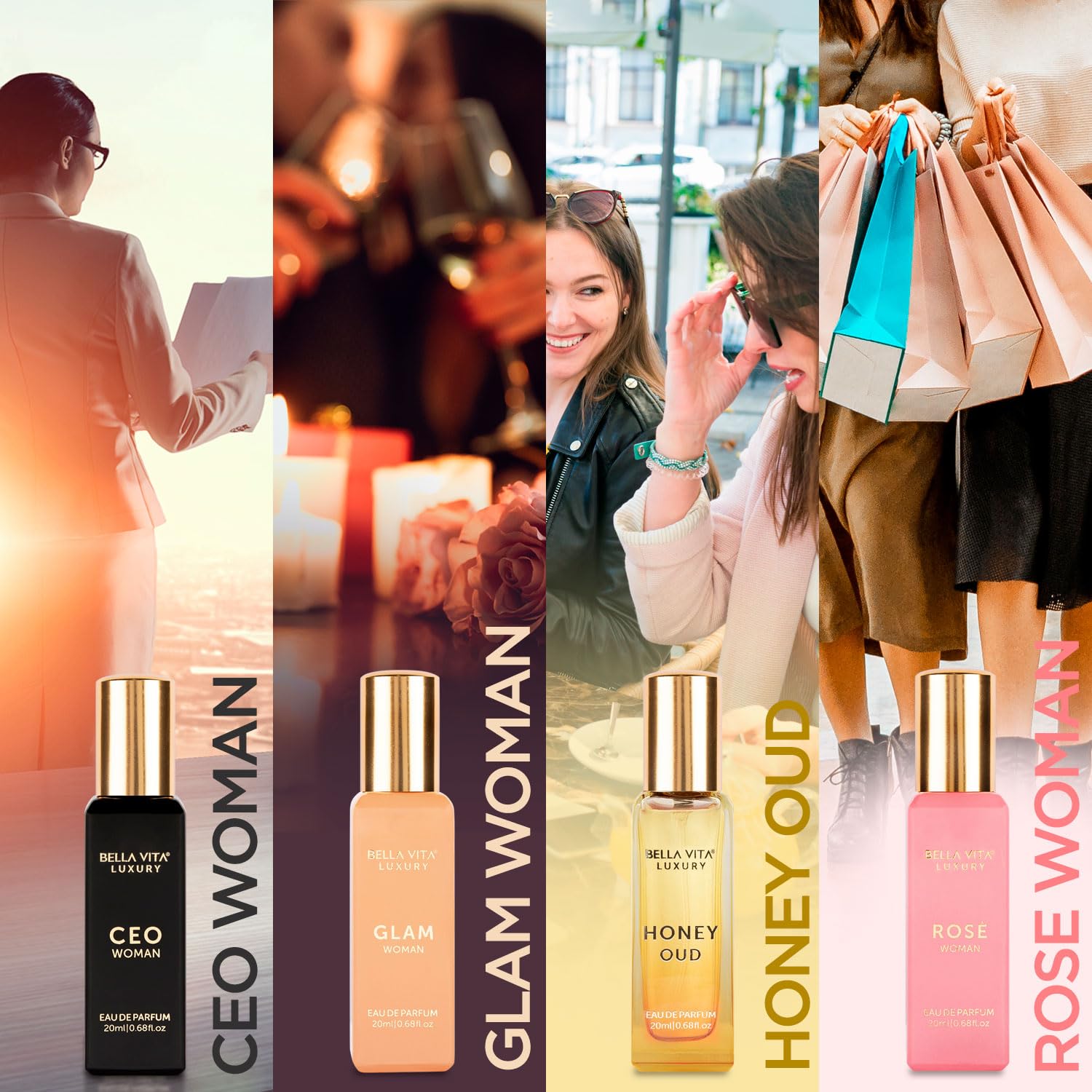 

Bella Vita Luxury Woman Eau De Parfum Подарунковий набір 4x20 мл для жінок з CEO