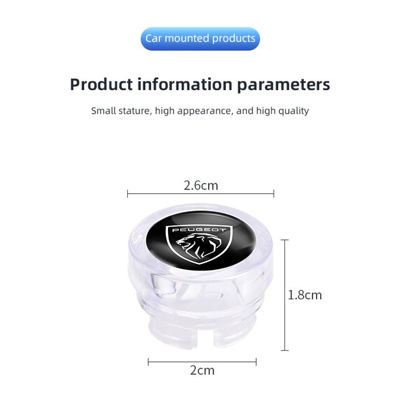 Car Cigarette Lighter Cover DustProof Decoration Cap For Peugeot 2008 207 5008 4008 208 3008 308 107 508 406 407 307 206 301 408