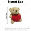 1-5PCS Hugging Heart Plush Bear Stuffed Animal Valentines Day Christmas Doll Gift for Kids Adults Collection Toy