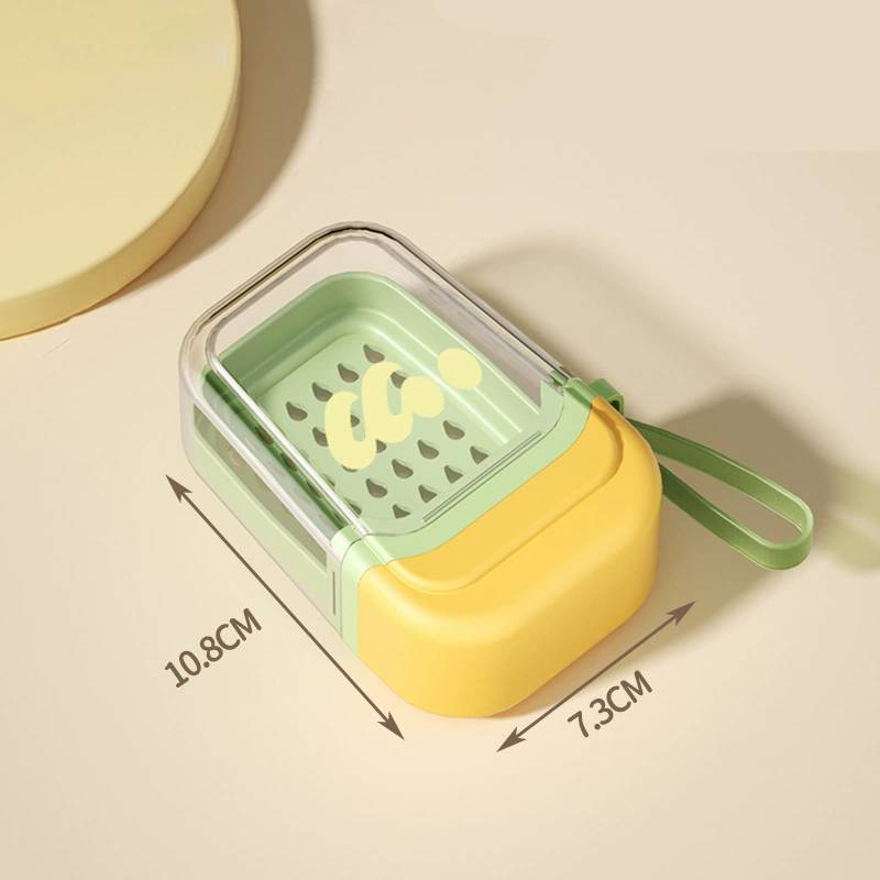 Portable Dopamine Soap Box With Lid For Travel And Storage