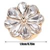Clip On Rhinestone Button Covers Jewelry Clip On Rhinestone Buttons Stylish Rhinestone Buttons Embellishments Brooch Clothing