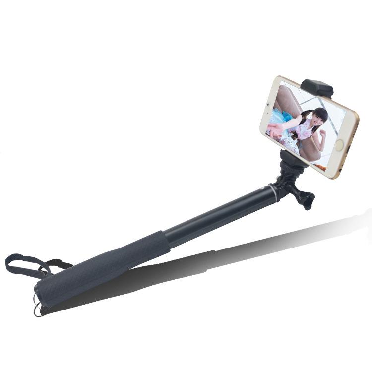94CM Portable Aluminum Alloy Tripod Selfie Stick with Eccentric Aviation Metal Crossbar