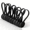 Magnetic Cable Clip - Black Magnetic Silicone Cable Organizer Cable Ties Reusable Cable Ties for Home, Kitchen, Office