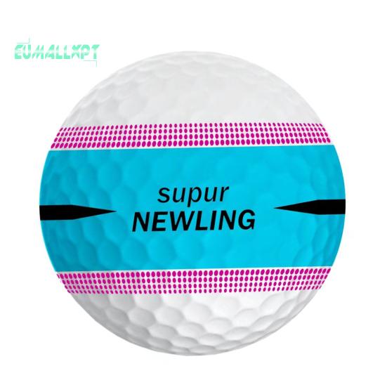 

Мяч для гольфа на сверхдлинную дистанцию ​​— трехслойный мяч, высокая плотность, стабильная мягкая игра для профессиональных соревнований небесно-голубой