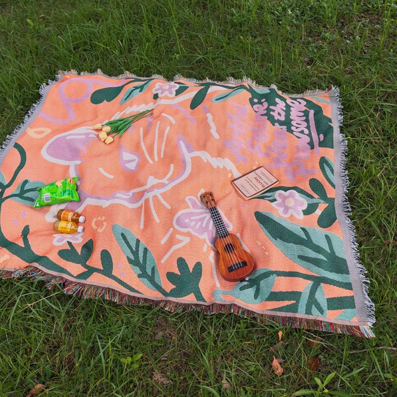 American Style Picnic Blanket Camping Mat Outdoor Travel Car Tent Waterproof Ground Pad
