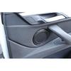 For BMW 1 2 Series 2015-19 Black Wood Grain Inner Door Speaker Sound Cover Trim