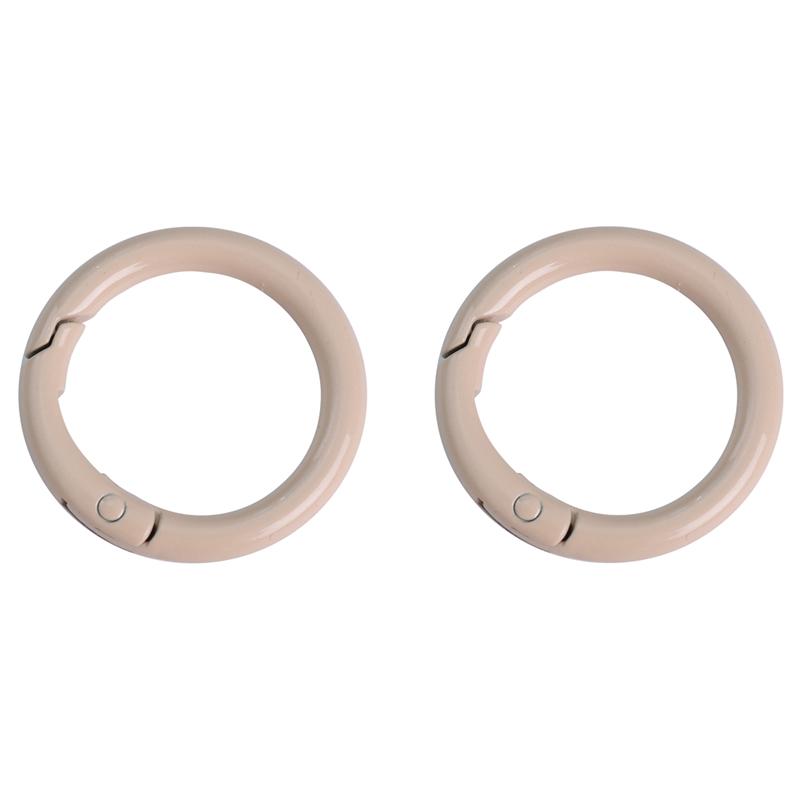 2/5/10Pcs Alloy Spray Painted Open Ring Spring Buckle Clasps For Key Bag Accessories
