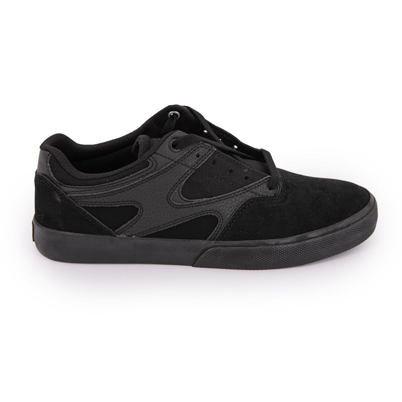 

Kalis Vulc черные кожаные низкие кеды Mixed DC SHOES