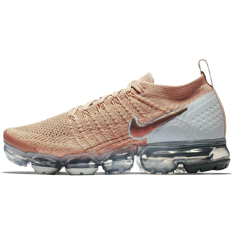 

новые женские Nike Air VaporMax Flyknit 2 цвета розовое золото 36.5