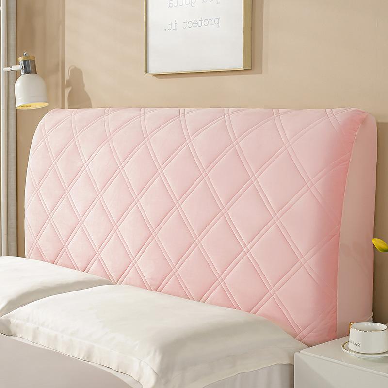 Full Surround Bedside Protective Cover Wooden Bed Backrest Soft Cotton Clip All Season Universal Dust Cover Thickened High-end Concealing Artifact