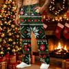 Herren Weihnachtshosen mit Aufdruck Lockerer Schnitt Lässige Jogginghosen mit Taschen