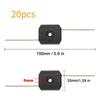 5-18Pcs Break Resistant Cordless Grass Trimmer Replacement Steel Wire Line Electric Trimmer Accessory for Outdoor Weed Cutting