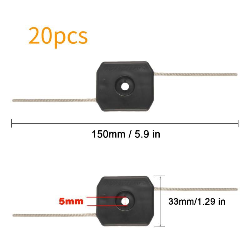 5-18Pcs Break Resistant Cordless Grass Trimmer Replacement Steel Wire Line Electric Trimmer Accessory for Outdoor Weed Cutting