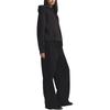 SKIMS Loose Fit Solid Color Casual Kangaroo Pocket Ribbed Trim Hooded Sweatshirt Women Tops Washed-Onyx ZU-ZUP-8022W-WON