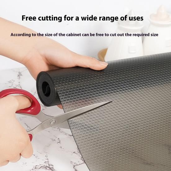 Clear Cabinet Liner Mat Thick EVA Non-Slip Shelf Drawer Liner Waterproof Oil-Proof Shelf Liner