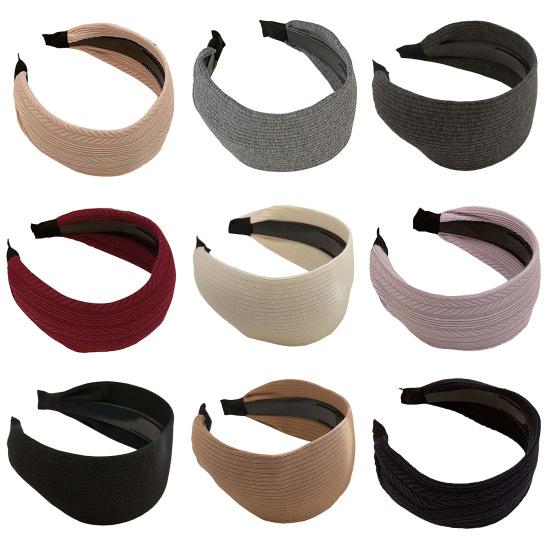 Women Retro Headband Elastic Design Wide Hair Hoop Adjustable Fit Lightweight Comfortable Hair Accessory