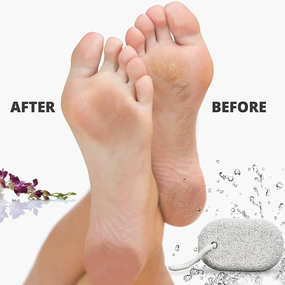 Hard Natural Pumice Stone Feet Elliptical Pedicure Brush New Grinding Foot Stone  Foot Care