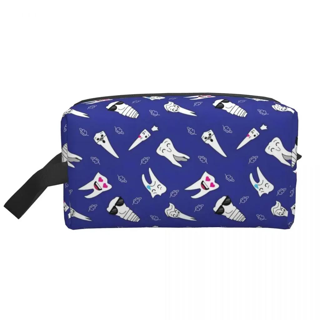 Tooth Makeup Bag for Women Travel Cosmetic Organizer Cute Care Health Storage Toiletry Bags
