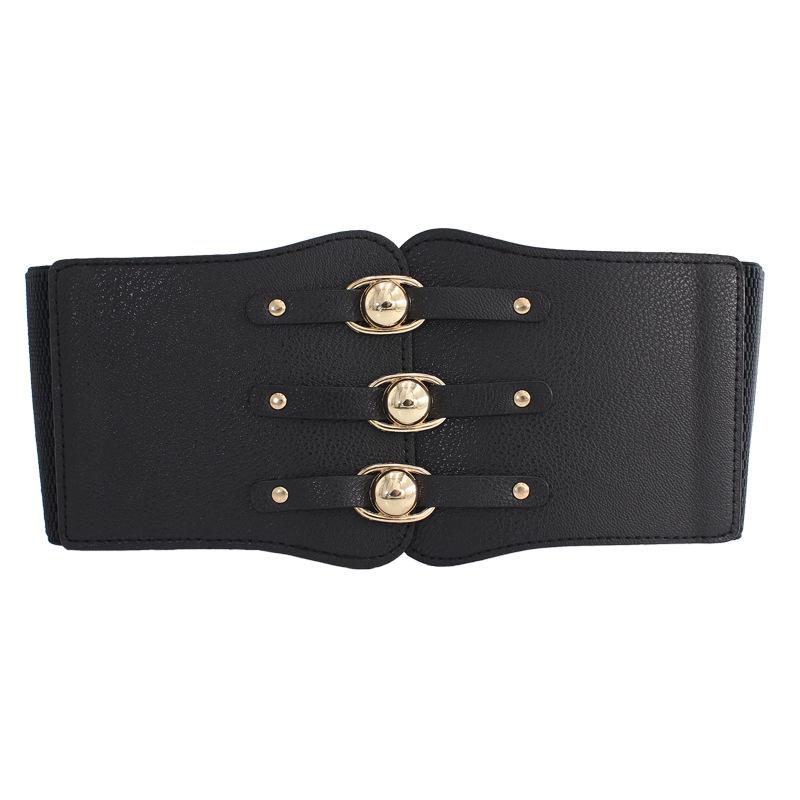 Elastic Belt Women'S Wide Waist Decoration With Dress Shirt Jacket Slim Waist Seal Women