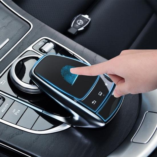 For Mercedes Benz C E Class 15-18 Car Console Handwriting Mouse cover decoration