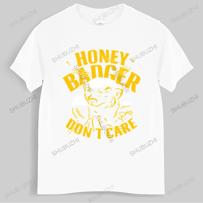 

Fashion brand t shirt mens male tee-shirt Neu Honey Badger Dont Care Mens Black Logo T-Shirt unisex t-shirt teenagers cool tops 4XL