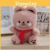 Fluffy Stuffed Teddy Bear Keychain Adorable Plush Toy For Weddings And Celebrations