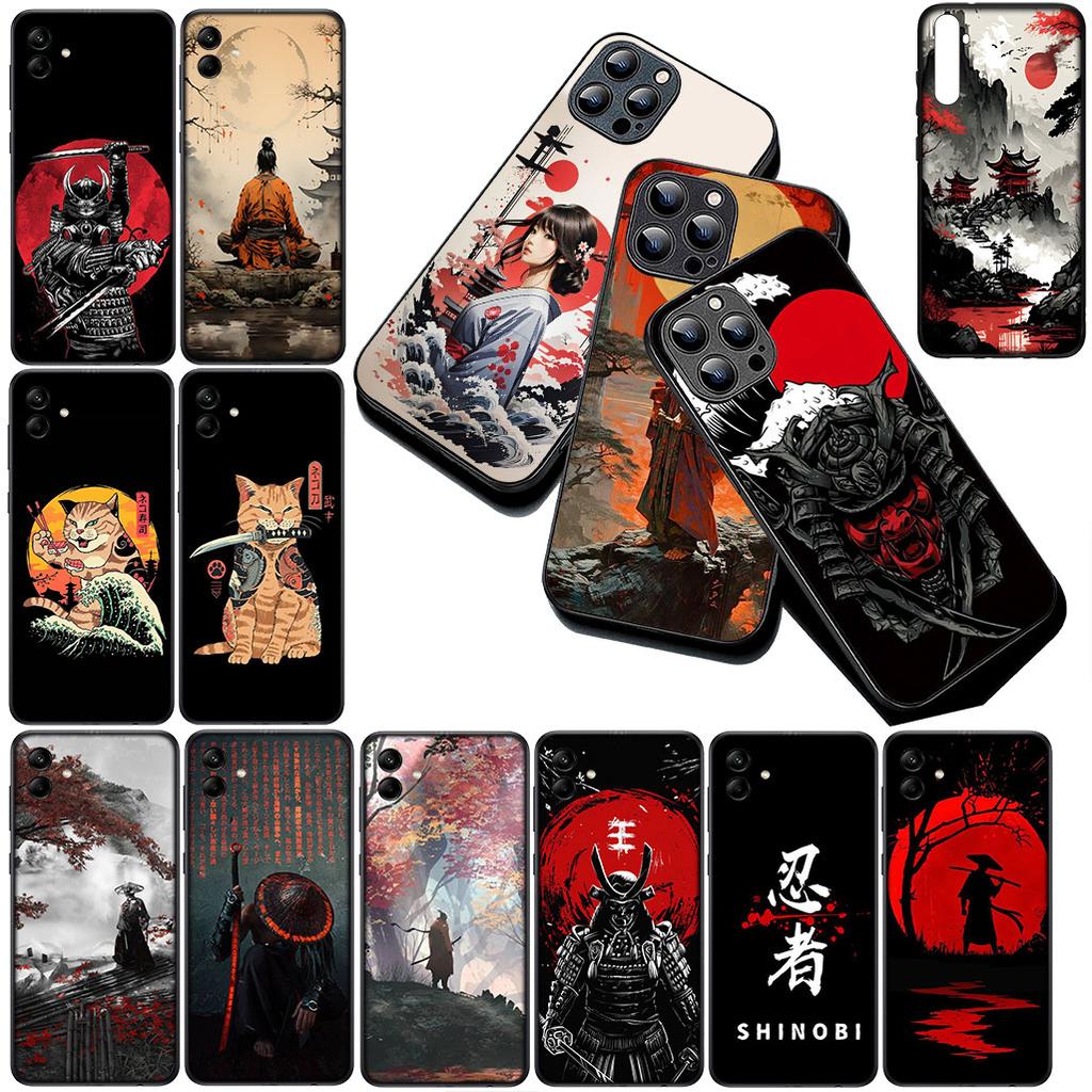 Cover for Xiaomi Redmi Note 13 14 Pro Plus ProPlus 14C 13C Pro+ 5G 4G Casing Silicone Phone Case Bushido Japan Samurai Ninja