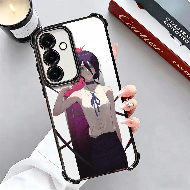 Anime Character R-Reze CSM Plating Phone Case For Samsung A17 A07 A37 A57 A16 A56 A15 A55 A14 A54 A13 A53 A26 A36 A25 A35 A24 A3