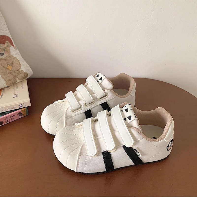 Cute Cow Student Women's German Training Shoes Autumn New Velcro Versatile Casual Board Shoes Women