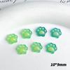 Luminous Color Changing Cute Cartoon Cat Paw Nail Art Decorations Semi-Transparent Nail Decorations Cream Glue Phone Case DIY
